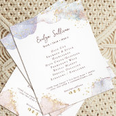 Glitzer Aquarellformen Flyer