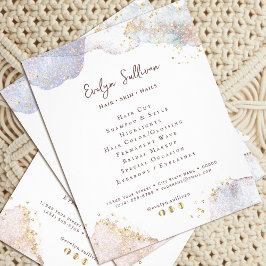 Glitzer Aquarellformen Flyer