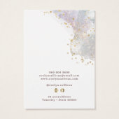 Glitzer Aquarellformen Halskette-Display-Karte (Rückseite)