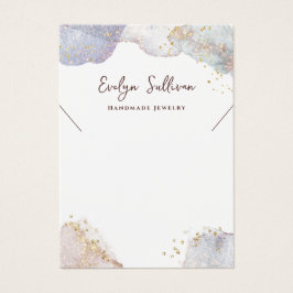 Glitzer Aquarellformen Halskette-Display-Karte