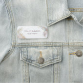 Glitzer Aquarellformen Namensschild (Beispiel)