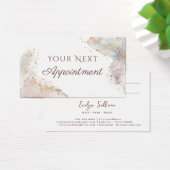 Glitzer Aquarellformen Terminkarte (Schreibtisch)