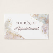 Glitzer Aquarellformen Terminkarte (Vorderseite)