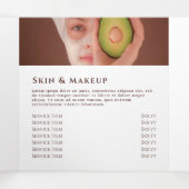 Glitzer Aquarellformen Trifold Broschüre (Innenseite Mitte)