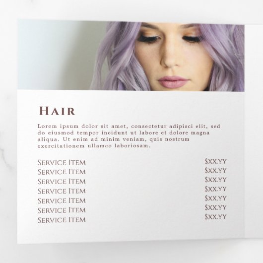 Glitzer Aquarellformen Trifold Broschüre (Innen Erste Seite)