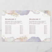 Glitzer Aquarellformen zweifache Broschüre (Rückseite)