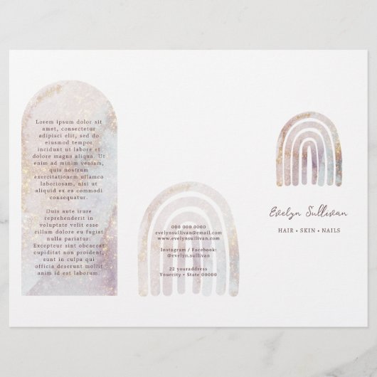 Glitzer Aquarellschrift (Vorderseite)