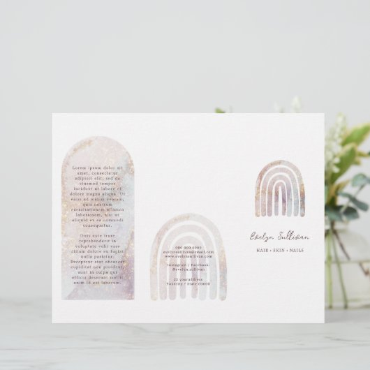 Glitzer Aquarellschrift (Stehend Vorderseite)