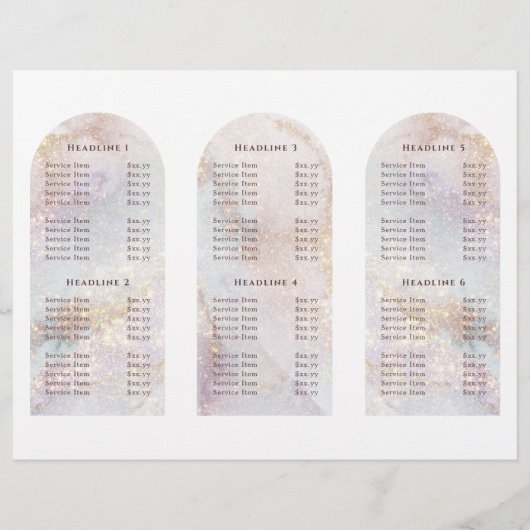 Glitzer Aquarellschrift (Rückseite)