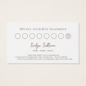 Glitzer Aquarelltafel formt Treuekarte (Rückseite)