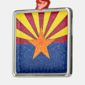 Glitzer Arizona Fahne Ornament Aus Metall (Links)