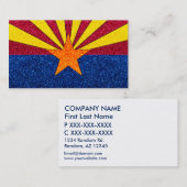 Glitzer Arizona-Flag - anpassbare Visitenkarten Visitenkarte (Vorne/Hinten)
