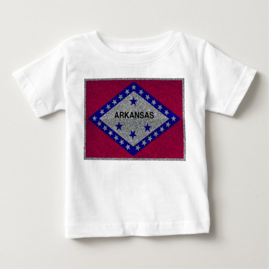 Glitzer Arkansas-Kinderhemd Baby T-shirt (Vorderseite)