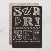 Glitzer Art Deco Party zum Entspannen Einladung (Vorne/Hinten)