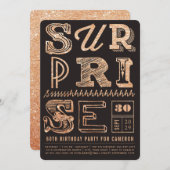 Glitzer Art Deco Party zum Entspannen Einladung (Vorne/Hinten)