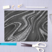 Glitzer auf schwarz schimmernd seidenpapier (Handwerk)