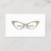 Glitzer-Augen-Glas-Geschäfts-Karte Visitenkarte (Vorderseite)