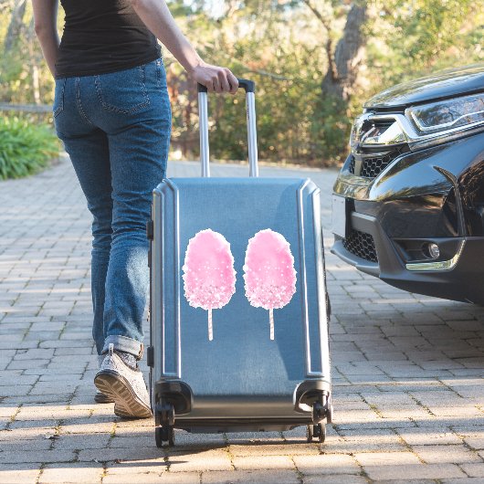 Glitzer aus Baumwolle niedlich rosa gürtlich Aufkleber (Koffer Insitu)