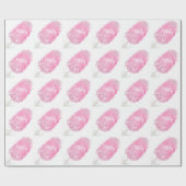 Glitzer aus Baumwolle niedlich rosa gürtlich Geschenkpapier (Flach)