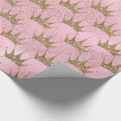 Glitzer aus Gold und Rosa Geschenkpapier (Ecke)