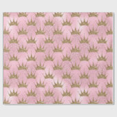 Glitzer aus Gold und Rosa Geschenkpapier (Flach)