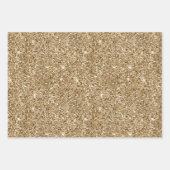 Glitzer aus Gold und Rosa Geschenkpapier Set (Vorderseite 2)