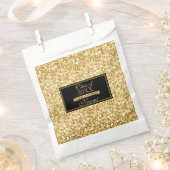 Glitzer aus Gold und Weiß - Abschlüsse Geschenktütchen (Ausgeschnitten)