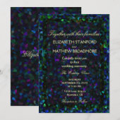 Glitzer aus Hartglas Einladung (Vorne/Hinten)