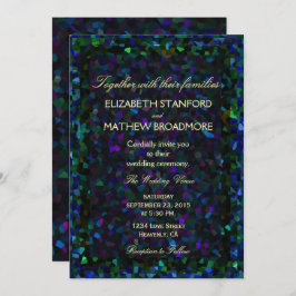 Glitzer aus Hartglas Einladung