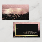 Glitzer aus Marmor, Pinselstrich, Referenzkarte fü Empfehlungskarte (Vorne/Hinten)