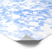 Glitzer aus Quinceanera, blau, willkommen Poster (Ecke)