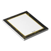 Glitzer aus schwarzem und goldenem Marmor | Benutz Notizblock (angewinkelt)