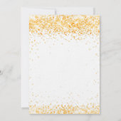 Glitzer aus Weißgold 90 Jahre Luxus Einladung (Rückseite)