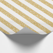 Glitzer-Aussehen-Streifenumrandungspapier Geschenkpapier (Ecke)