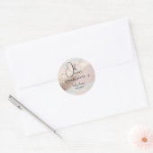Glitzer Babydusche Runder Aufkleber (Umschlag)