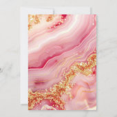 Glitzer Bachelorette Bingo Party Game Einladung (Rückseite)