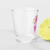Glitzer Bachelorette Schiebeglas Schnapsglas (Links)