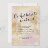 Glitzer Bachelorette Wochenende Einladung (Vorderseite)
