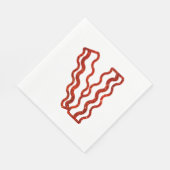 Glitzer Bacon Napkins Serviette (Ecke)