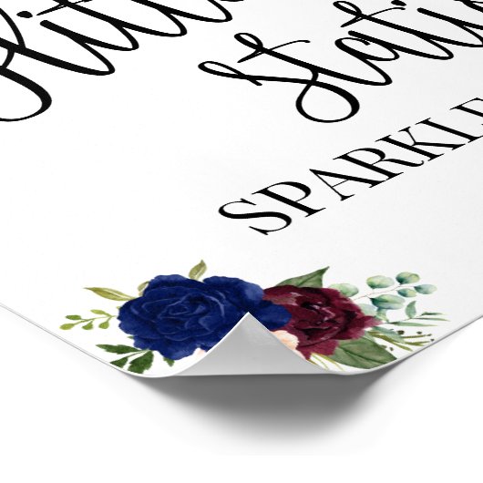 Glitzer-Bahnhof Schild Boho schicke schicke Brautp (Ecke)