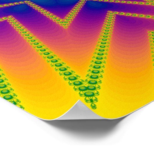 Glitzer Ball Fraktal Poster (Ecke)