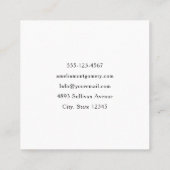 Glitzer Ballon Bunch Pink und Silber Quadratische Visitenkarte (Rückseite)