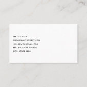 Glitzer Ballon Bunch Pink und Silber Visitenkarte (Rückseite)