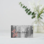 Glitzer Balloons Eventplaner Business Card Visitenkarte (Stehend Vorderseite)