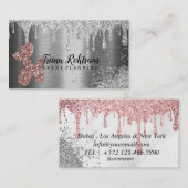 Glitzer Balloons Eventplaner Business Card Visitenkarte (Vorne/Hinten)