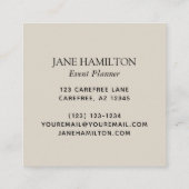 Glitzer Balloons Eventplaner Quadratische Visitenkarte (Rückseite)