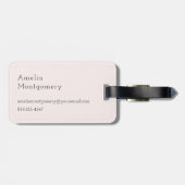 Glitzer Balloons Rosa und Silber Gepäckanhänger (Rückseite horizontal)