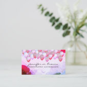 Glitzer Balloons Veranstaltungen Veranstaltungspla Visitenkarte (Stehend Vorderseite)