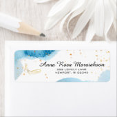 *~*Glitzer Beach Nautical Ocean Gold CANOE (Insitu)