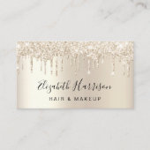 Glitzer Beauty Gold Visitenkarte (Vorderseite)